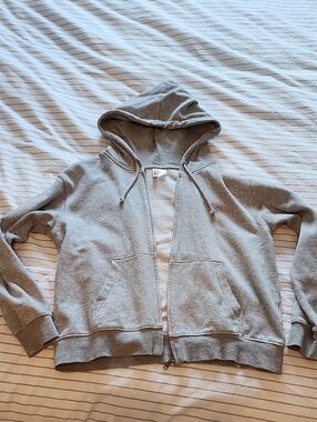 H&M Light Grey Zip Hoodie